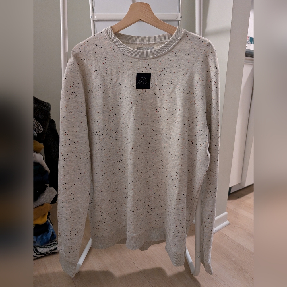Kappa Men's Oatmeal Speckled Crewneck Sweater